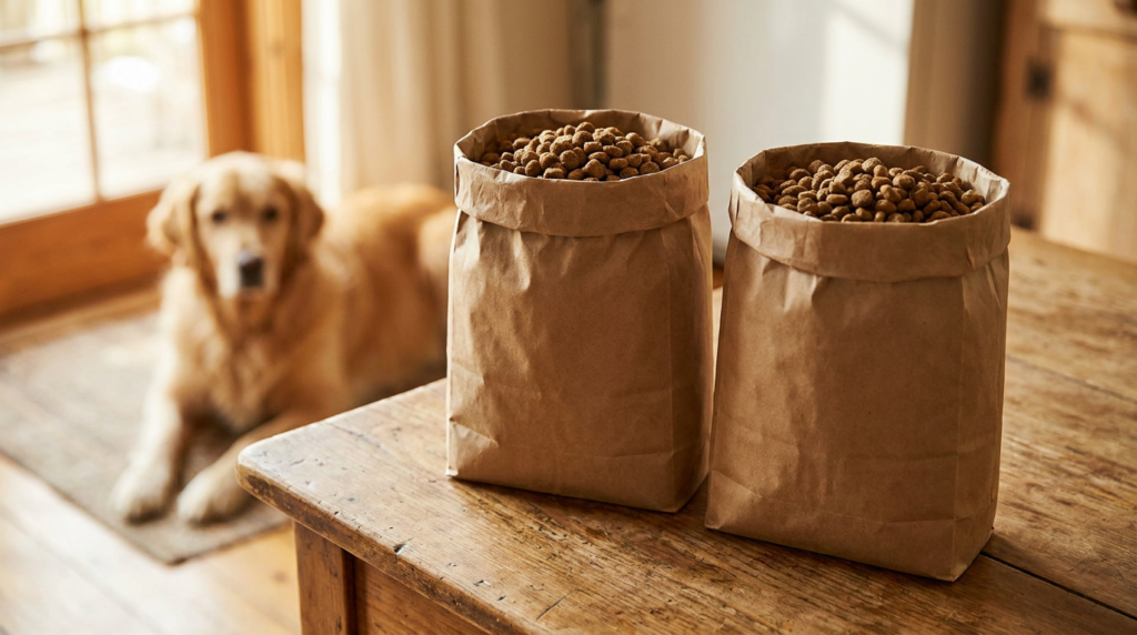 ração golden fórmula vs guabi natural para cães adultos