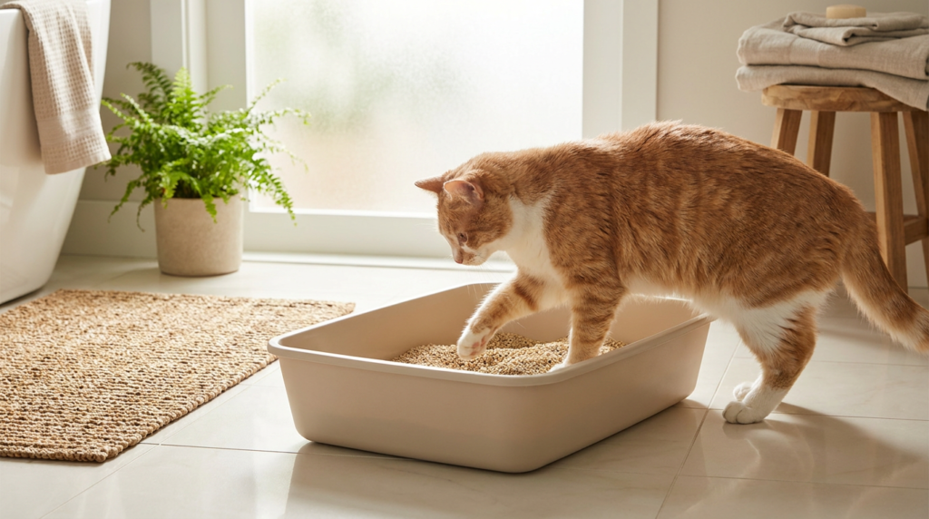 areia sanitária para gatos