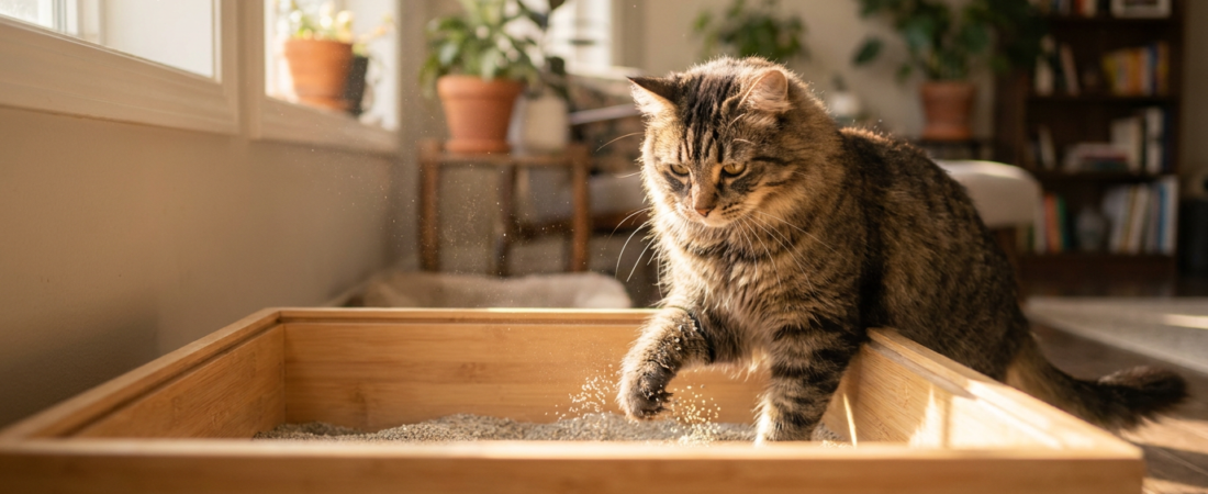 areia sanitária para gatos
